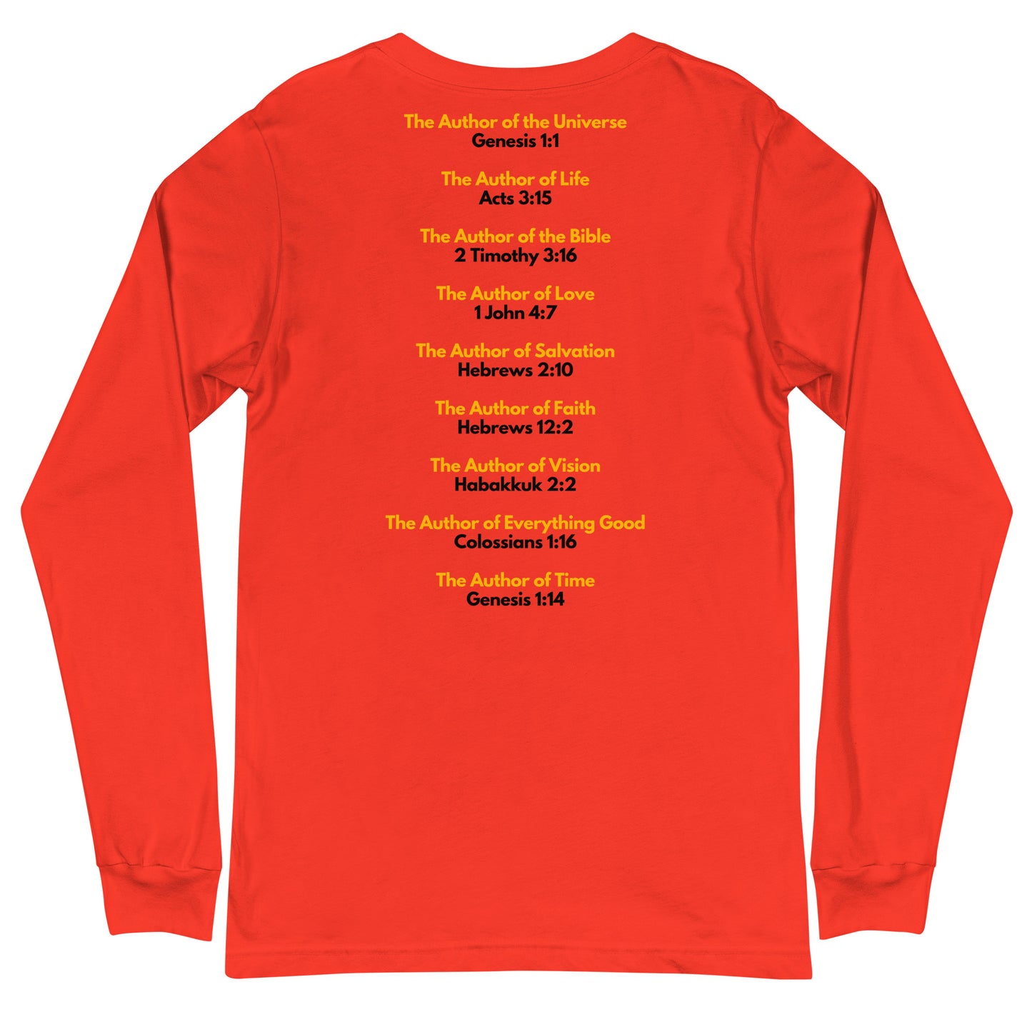 God Is The Author - Men and Teen's Long Sleeve Tee
