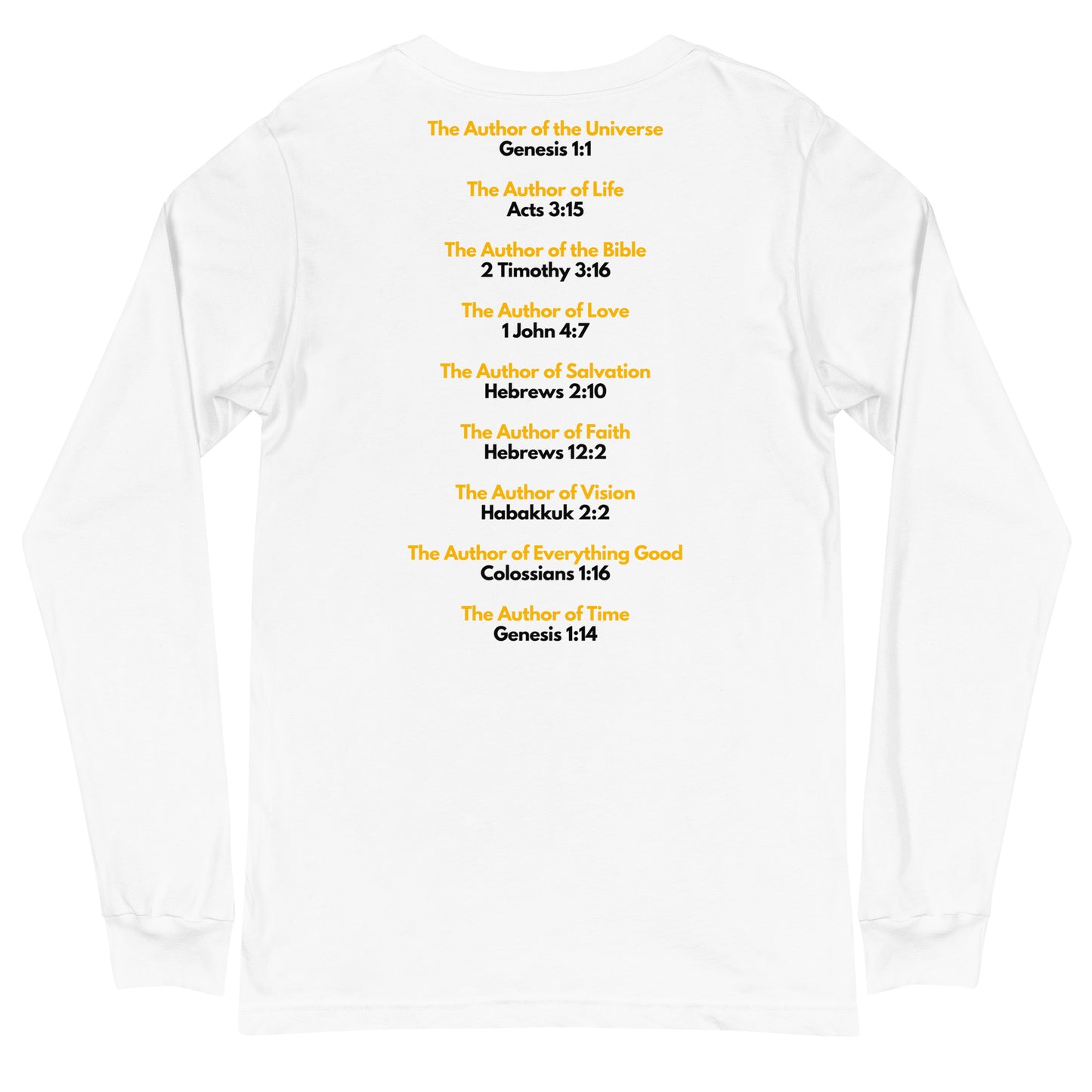 God Is The Author - Men and Teen's Long Sleeve Tee