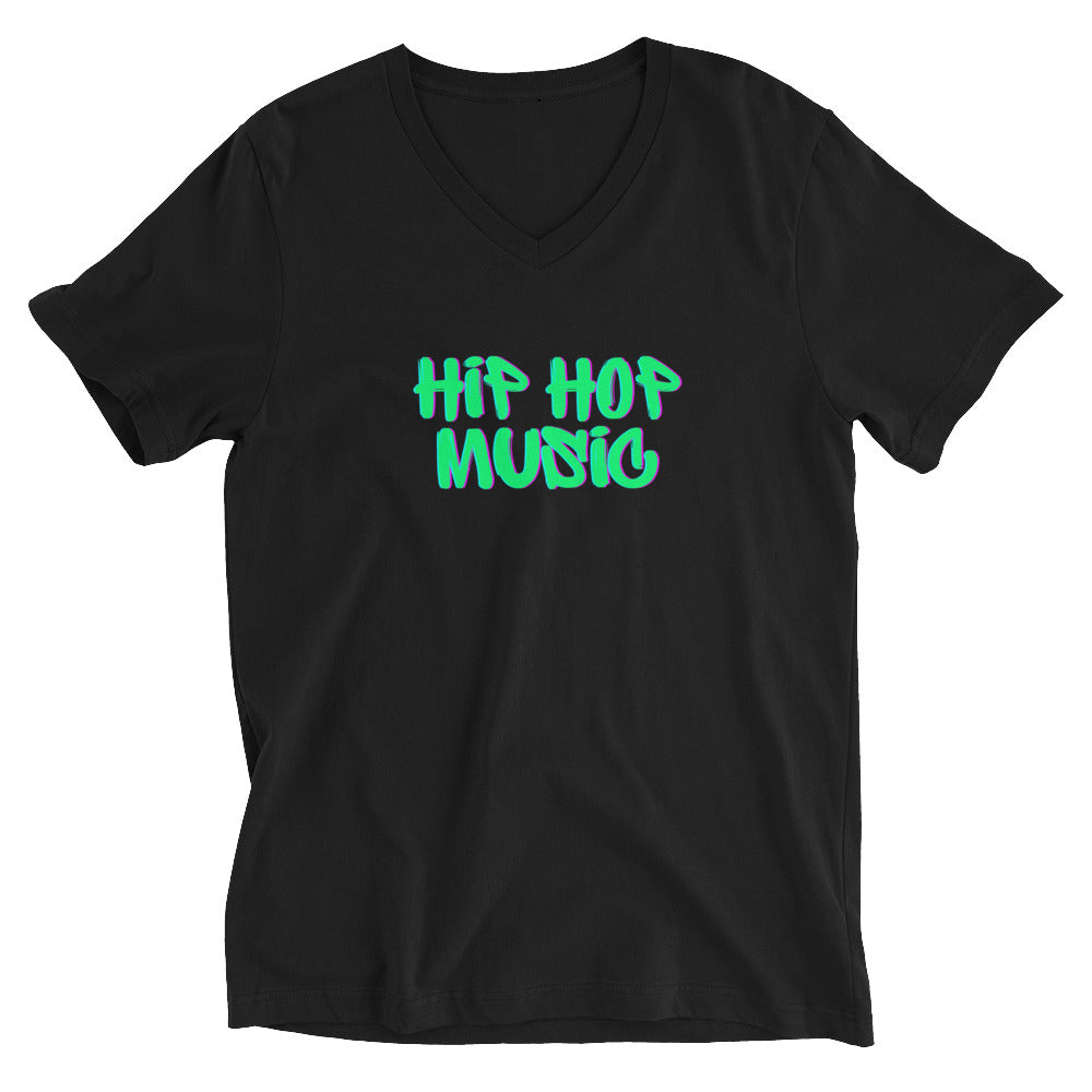 Hip Hop Music Unisex Short Sleeve V-Neck T-Shirt