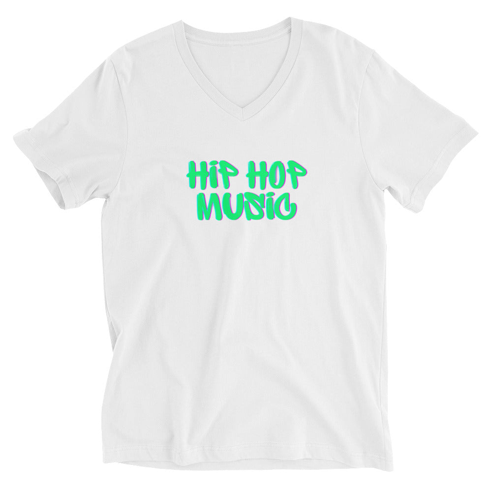 Hip Hop Music Unisex Short Sleeve V-Neck T-Shirt