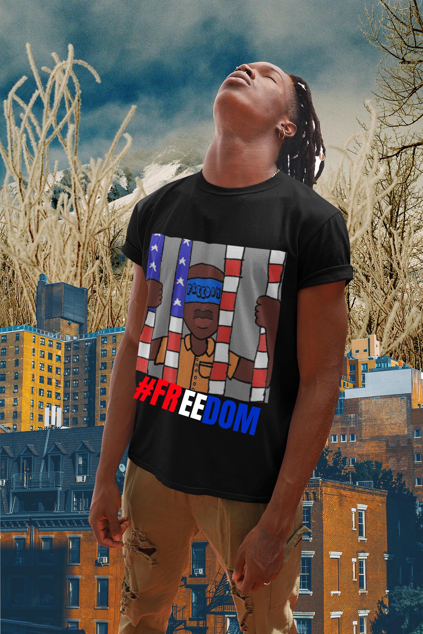 #FREEDOM Short-Sleeve Men's T-Shirt